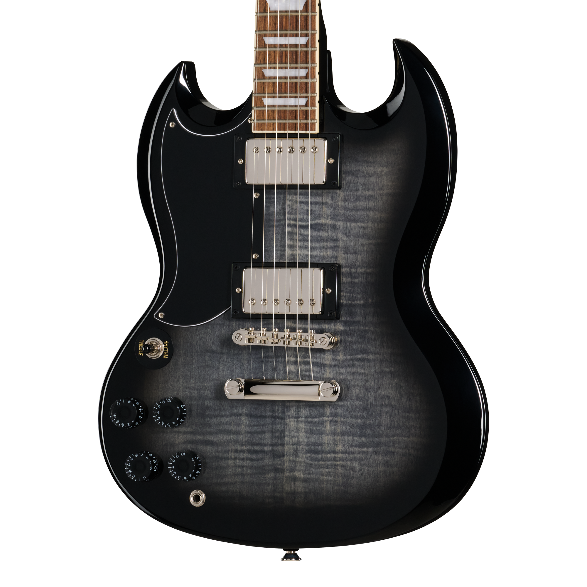 Epiphone SG Tribute Plus, Left-Handed, Ebony Burst – Gibson