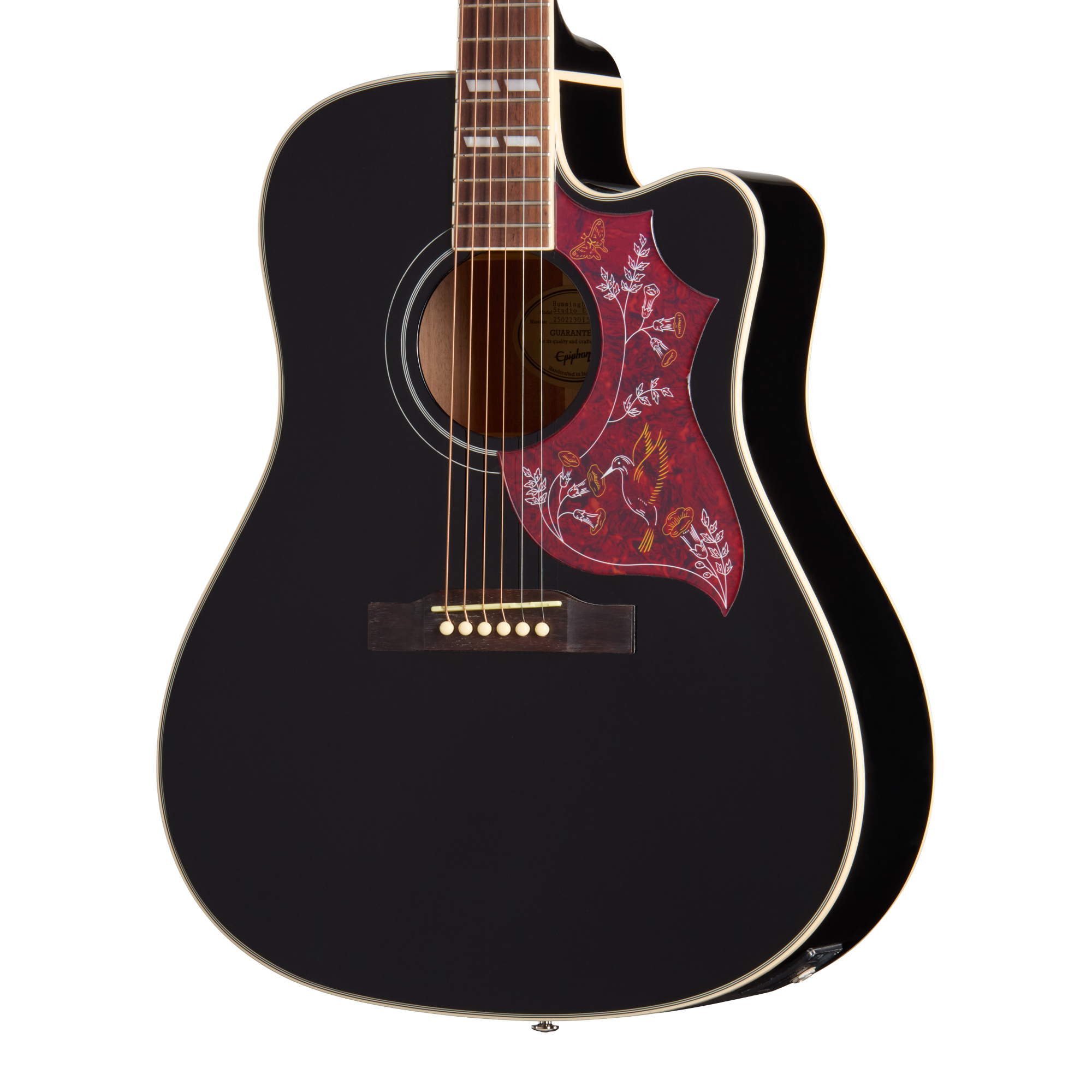 Epiphone Hummingbird Studio EC, Ebony, Exclusive – Gibson