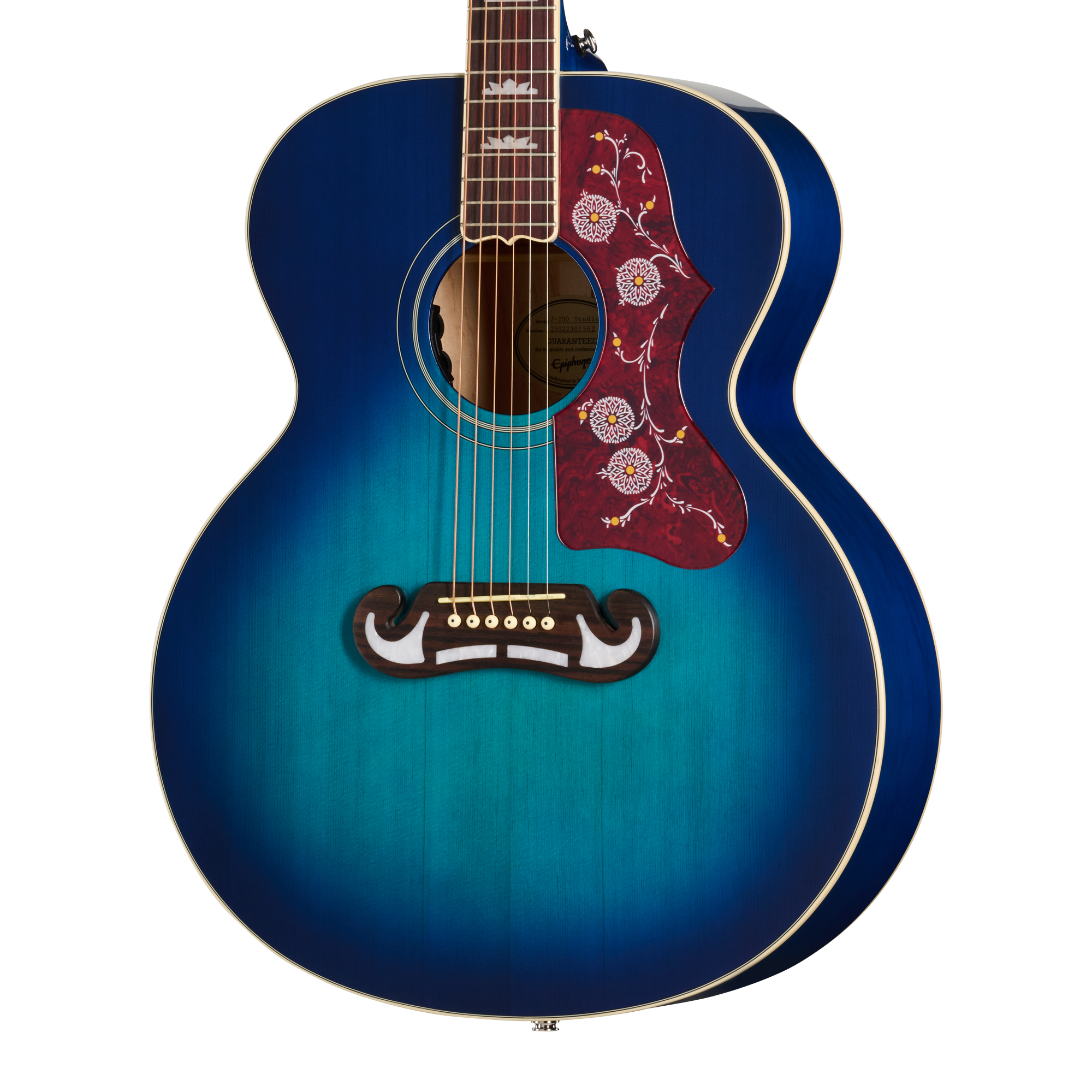 Epiphone J-200 Studio, Blueberry Burst, Exclusive – Gibson