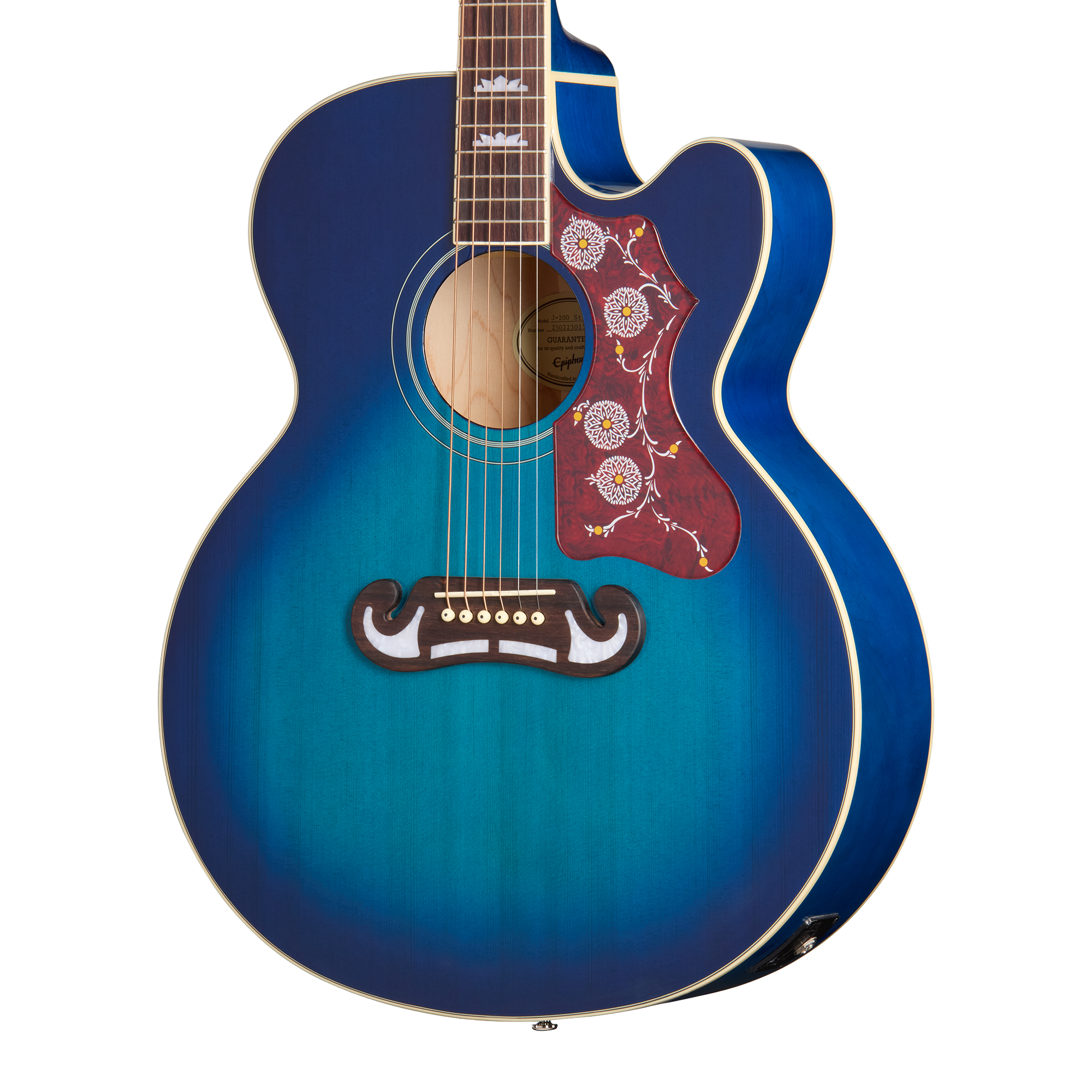 Epiphone J-200 Studio EC, Blueberry Burst, Exclusive – Gibson