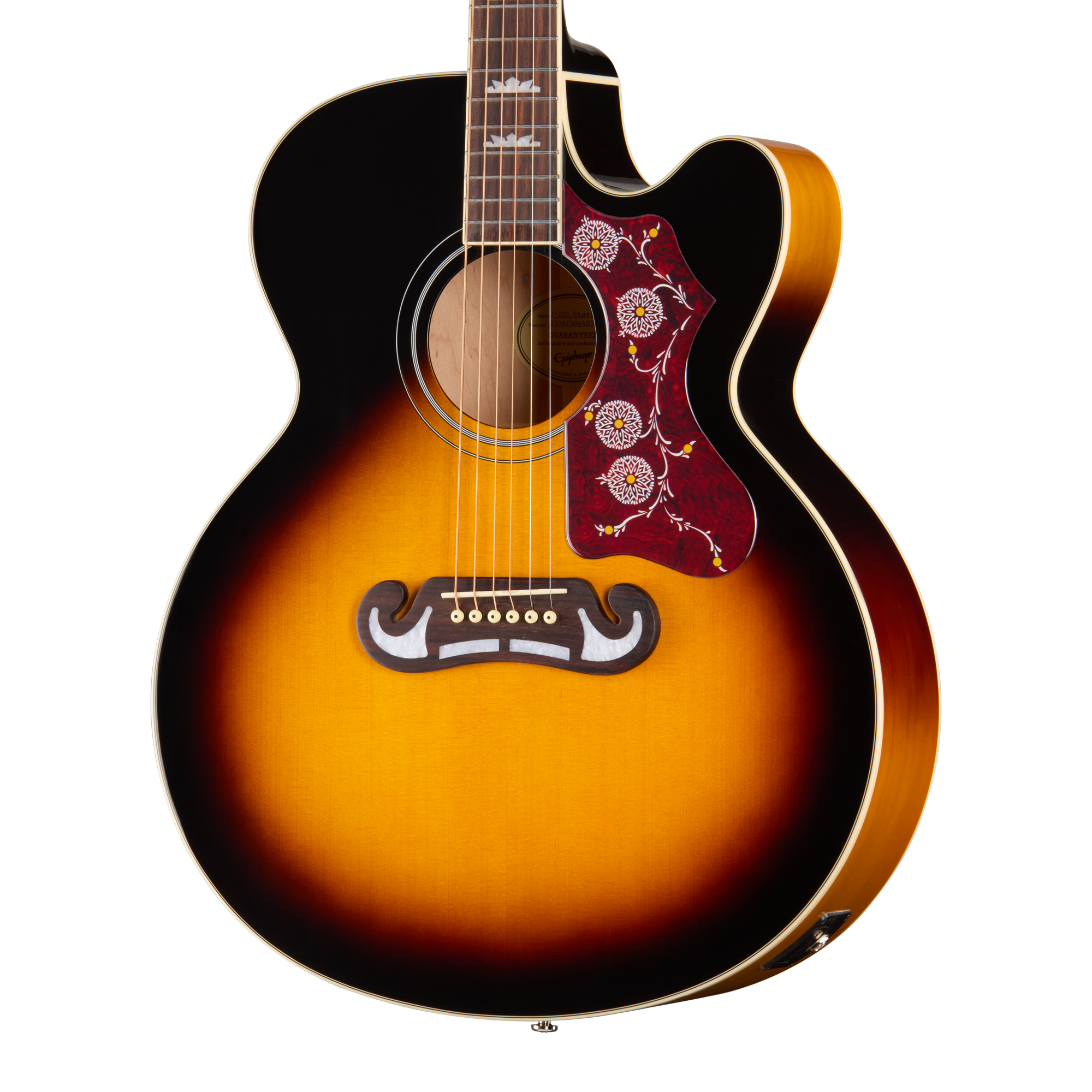 Epiphone J-200 Studio EC, Vintage Sunburst – Gibson