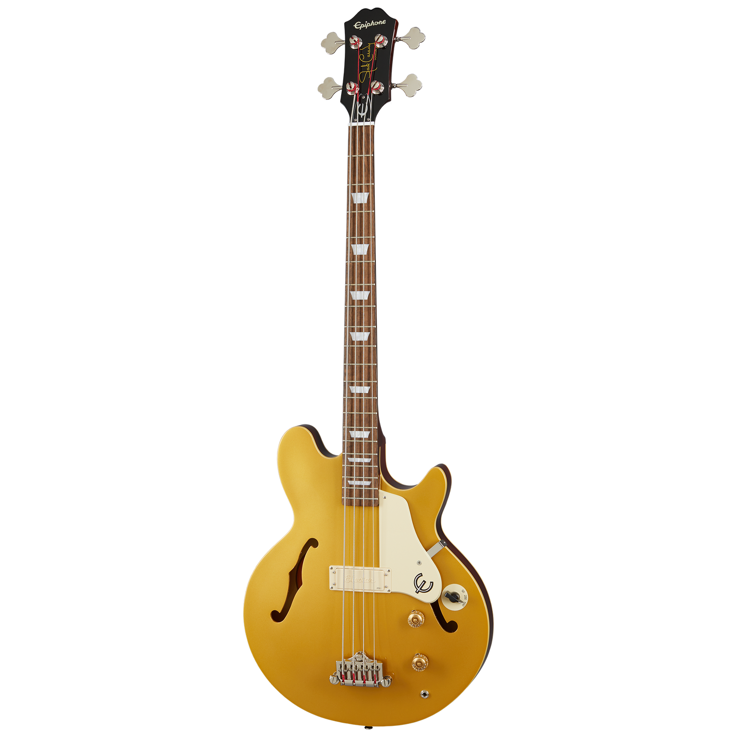 Epiphone Jack Casady Bass, Metallic Gold Electric Bass Epiphone