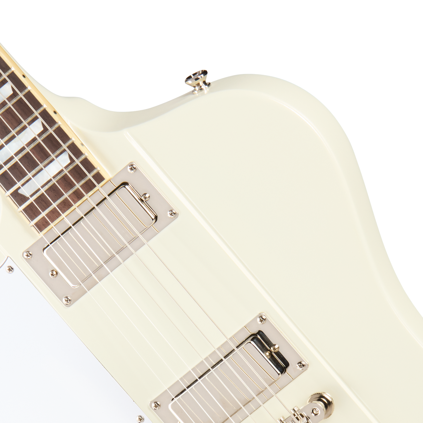 Epiphone IGC 1963 Firebird V Reissue with Maestro Vibrola, Left-Handed, Polaris White Electric Guitar Epiphone
