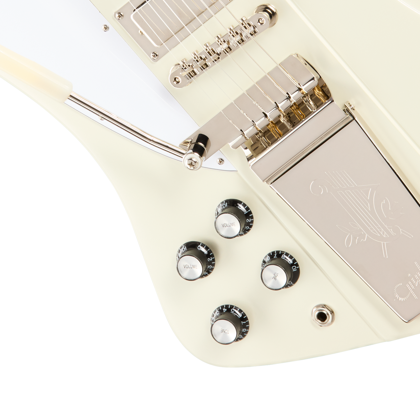 Epiphone IGC 1963 Firebird V Reissue with Maestro Vibrola, Left-Handed, Polaris White Electric Guitar Epiphone