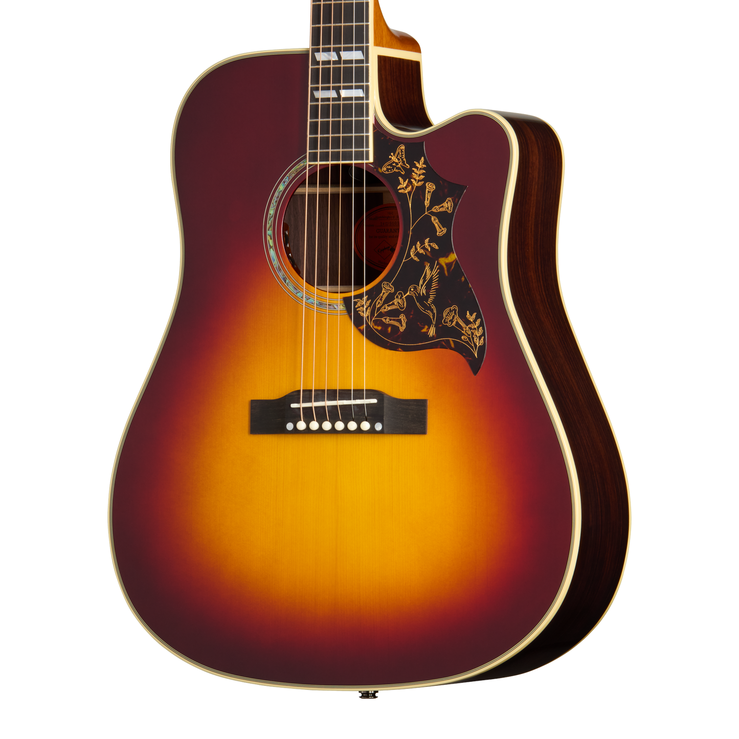 Epiphone IGC Hummingbird Deluxe EC, Autumn Burst Acoustic Guitar Epiphone