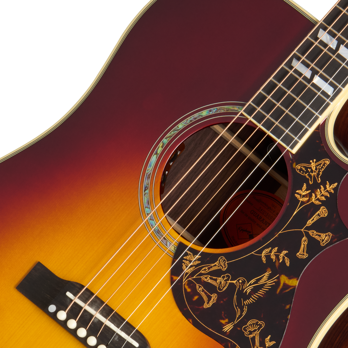 Epiphone IGC Hummingbird Deluxe EC, Autumn Burst Acoustic Guitar Epiphone