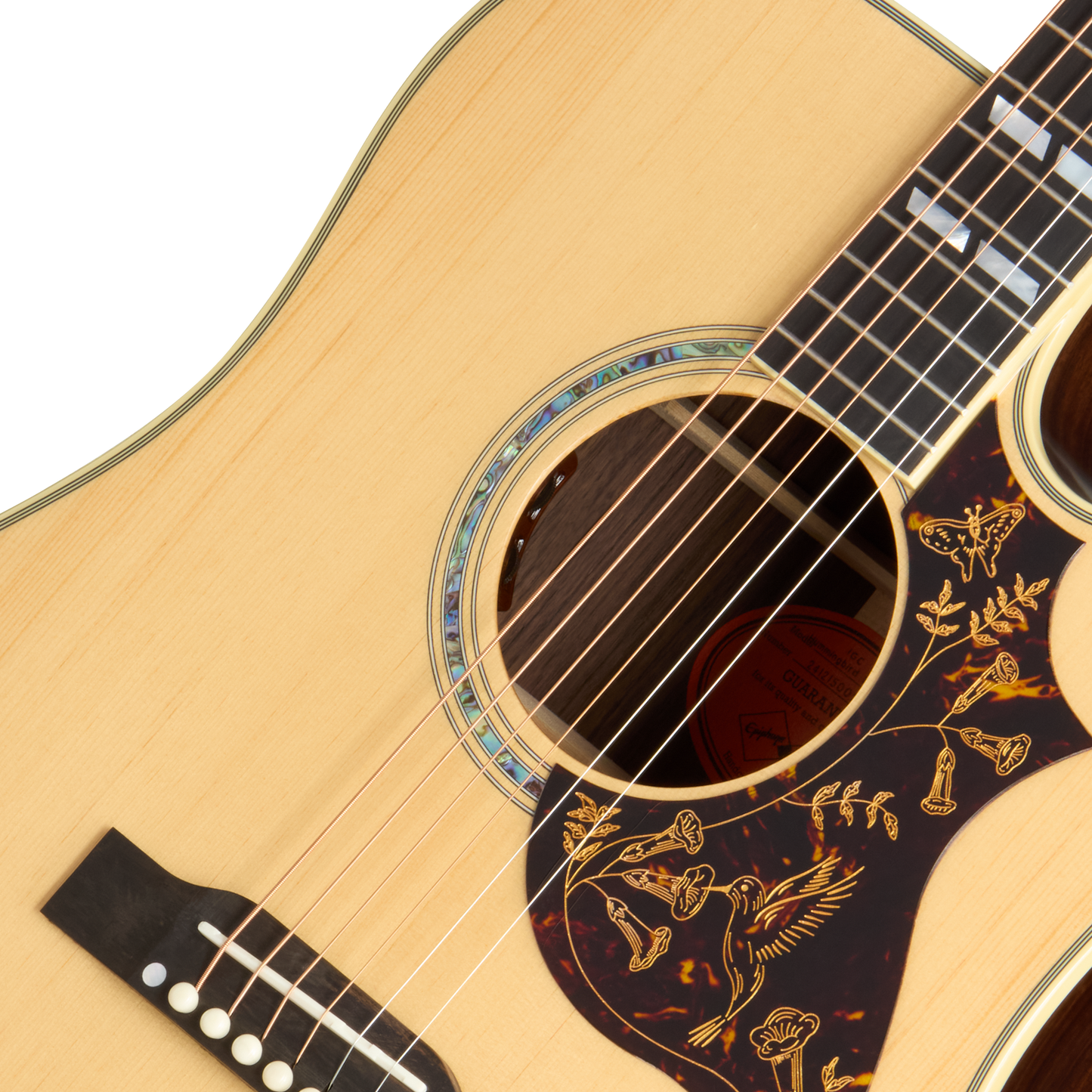 Epiphone IGC Hummingbird Deluxe EC, Natural Acoustic Guitar Epiphone