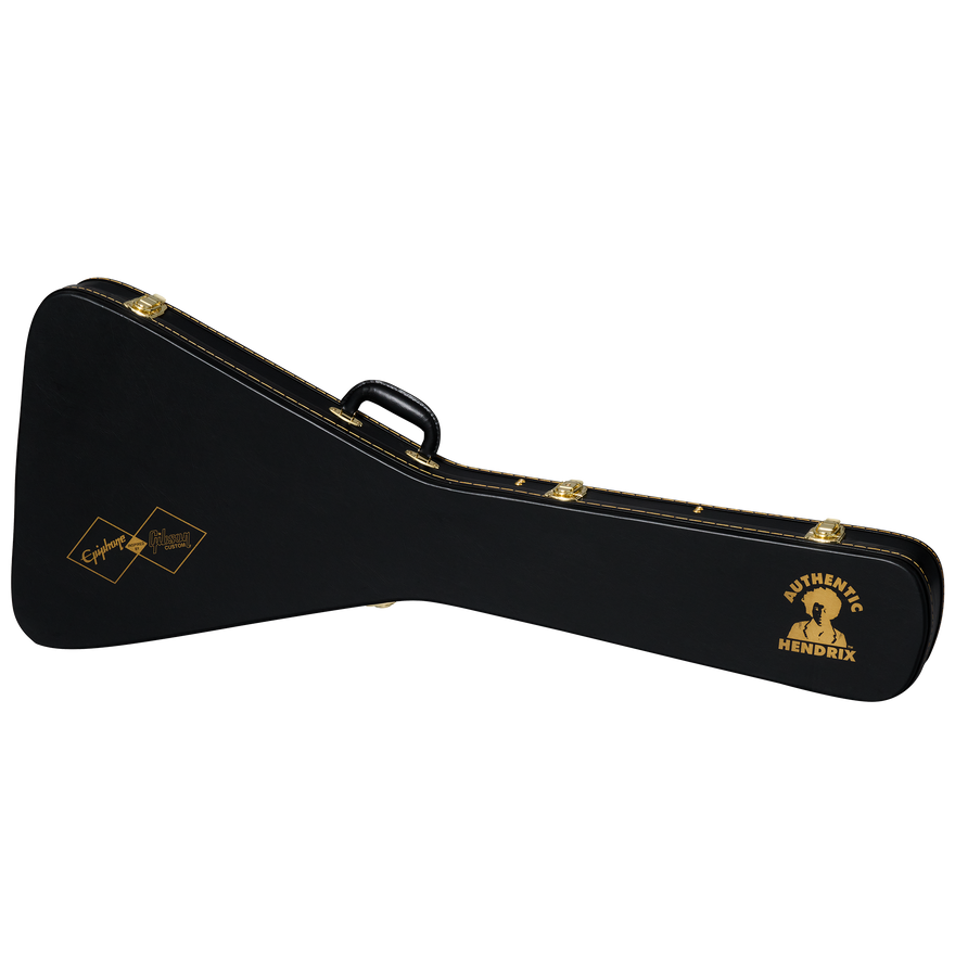 Epiphone Inspired by Gibson Custom Jimi Hendrix™ "Love Drops" Flying V, Left-Handed, Ebony Electric Guitar Epiphone