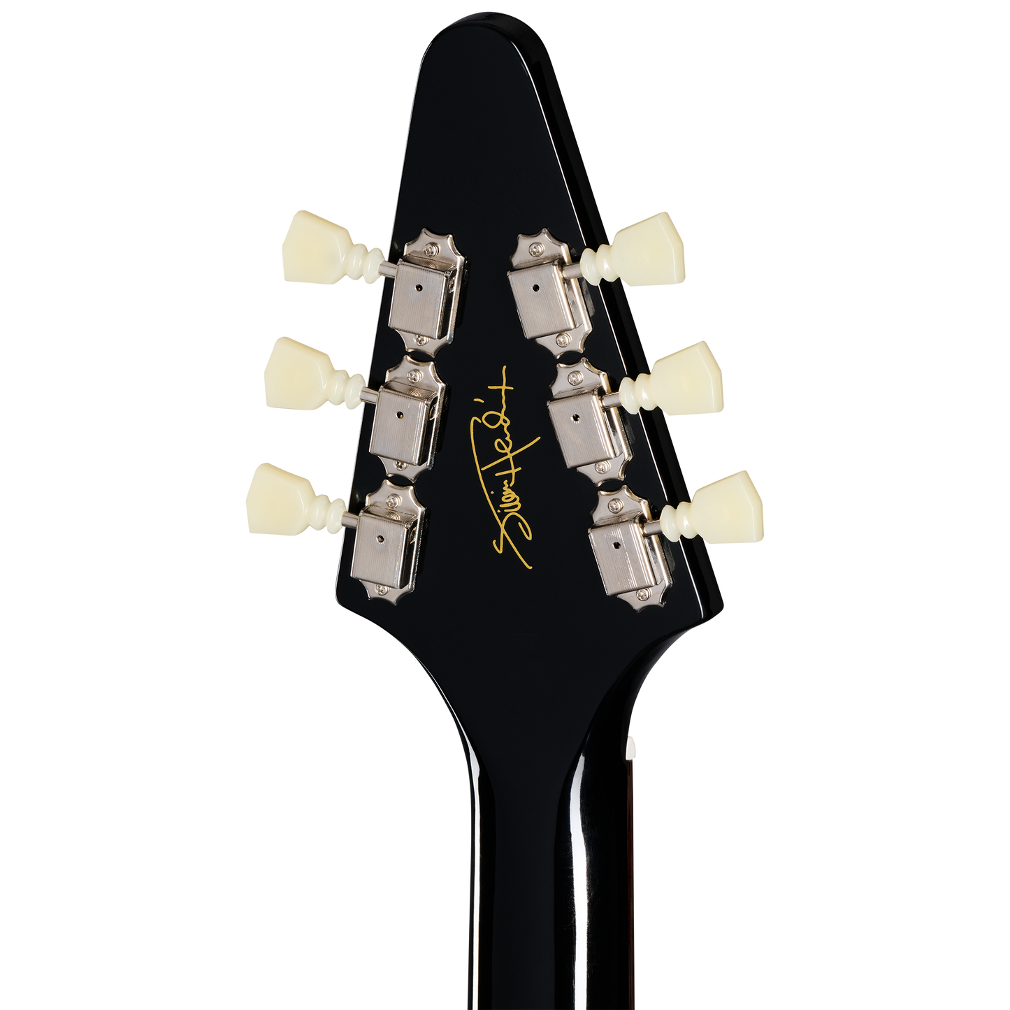 Epiphone Inspired by Gibson Custom Jimi Hendrix™ "Love Drops" Flying V, Left-Handed, Ebony Electric Guitar Epiphone