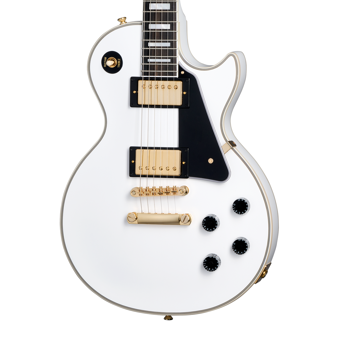 Epiphone IGC Les Paul Custom, Alpine White Electric Guitar Epiphone