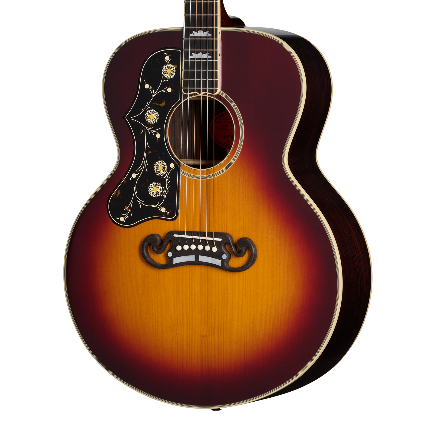 Epiphone IGC Pre-War SJ-200 Rosewood Reissue, Left-Handed, Vintage Sunburst Acoustic Guitar Epiphone
