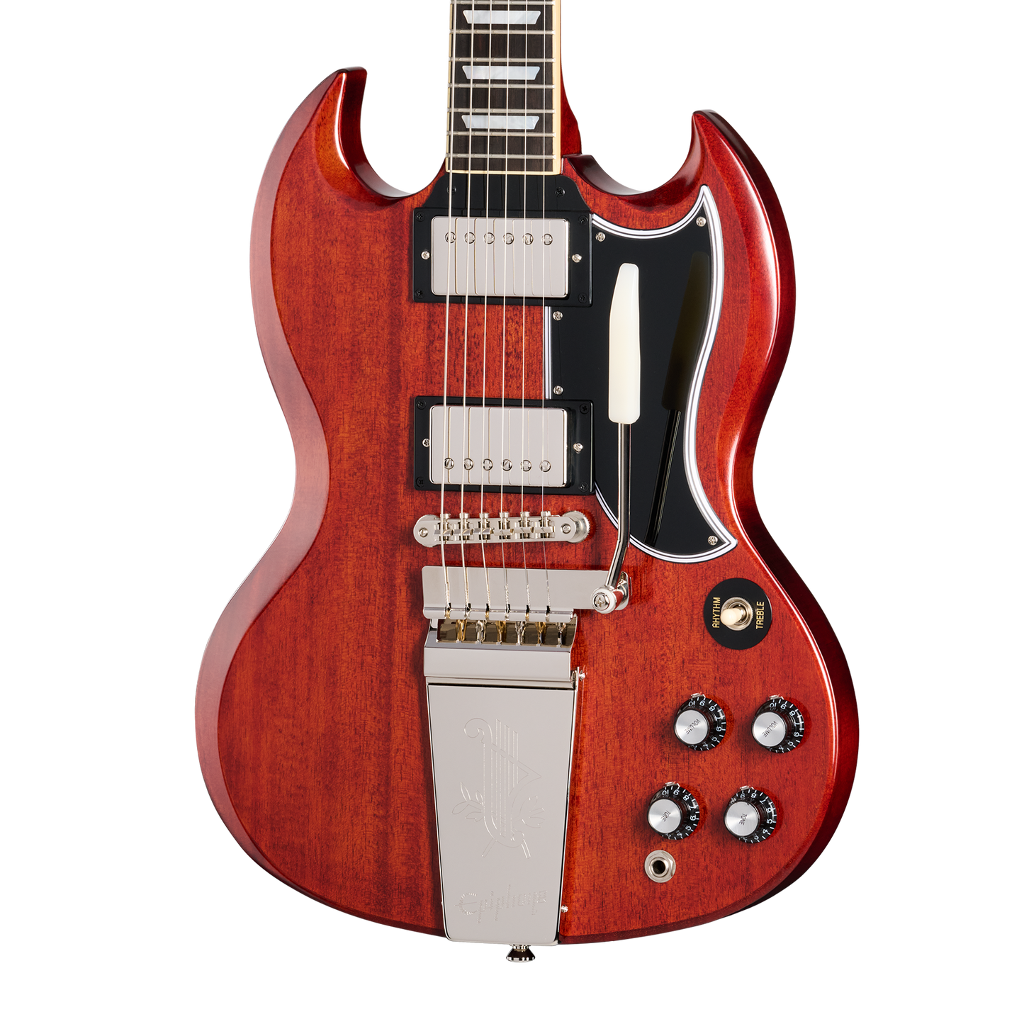 Epiphone IGC 1964 SG Standard Reissue With Maestro Vibrola, Left-Handed, Cherry Red Electric Guitar Epiphone