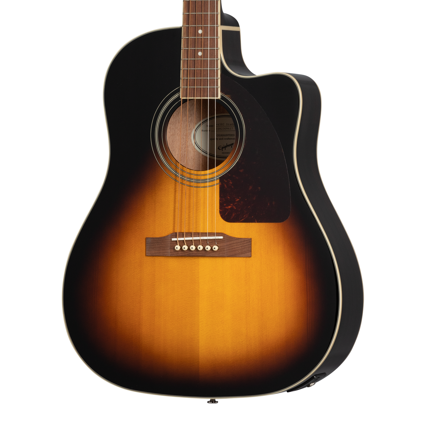 Epiphone J-45 EC Studio, Vintage Sunburst Acoustic Guitar Epiphone