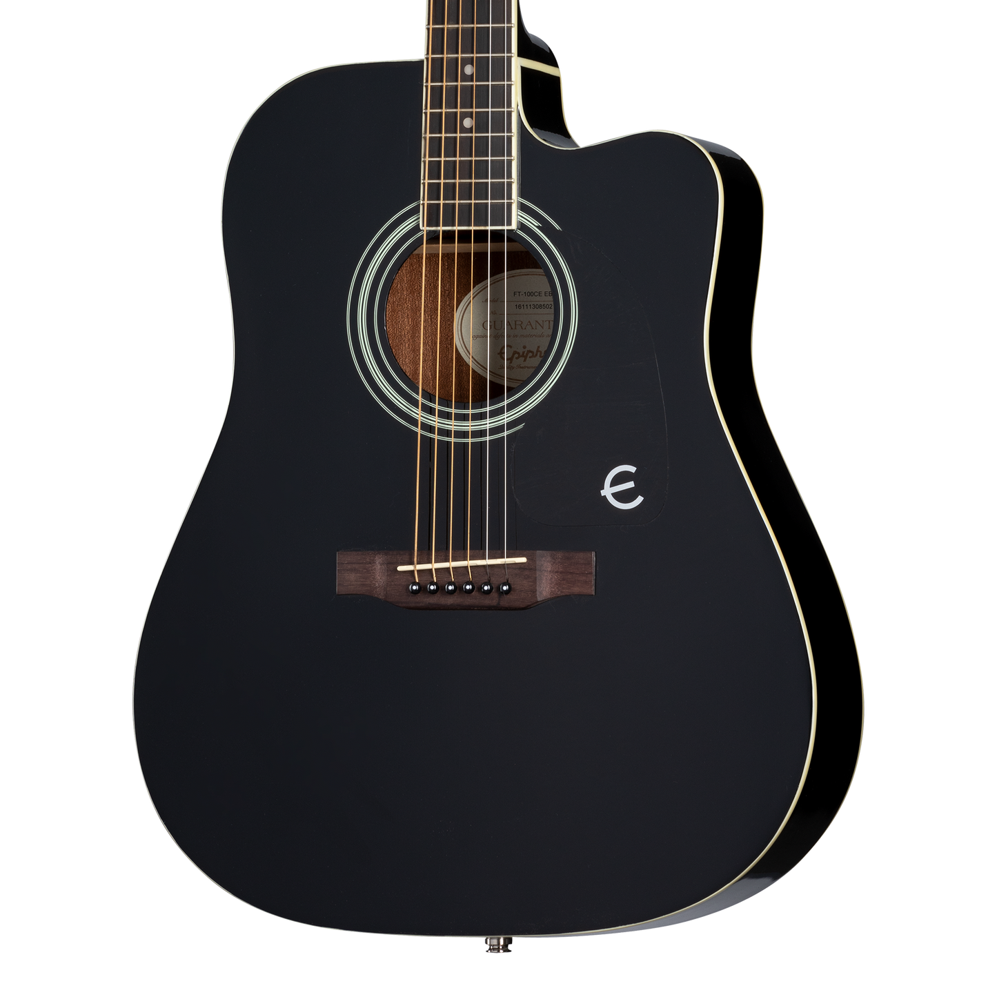 Epiphone FT-100CE, Ebony Acoustic Guitar Epiphone