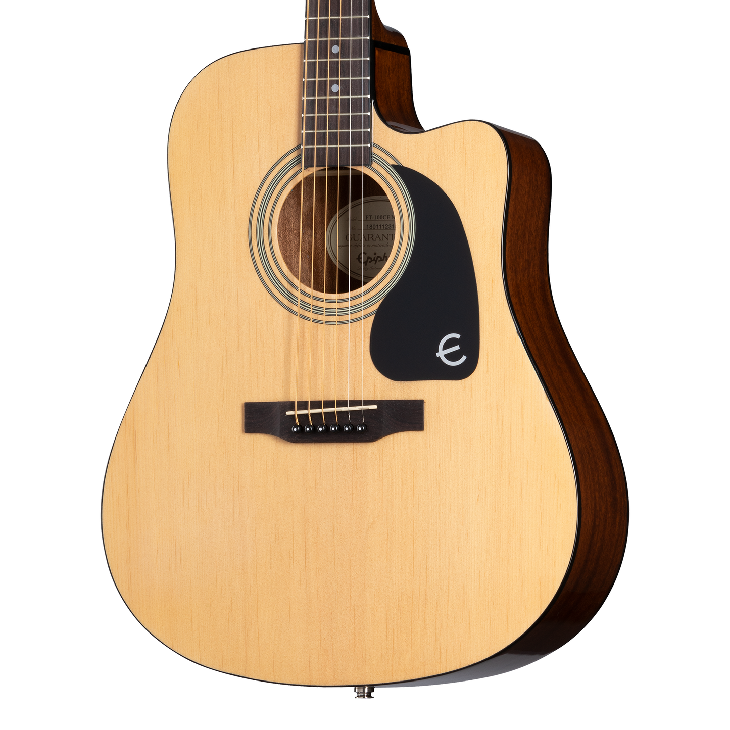 Epiphone FT-100CE, Natural Acoustic Guitar Epiphone