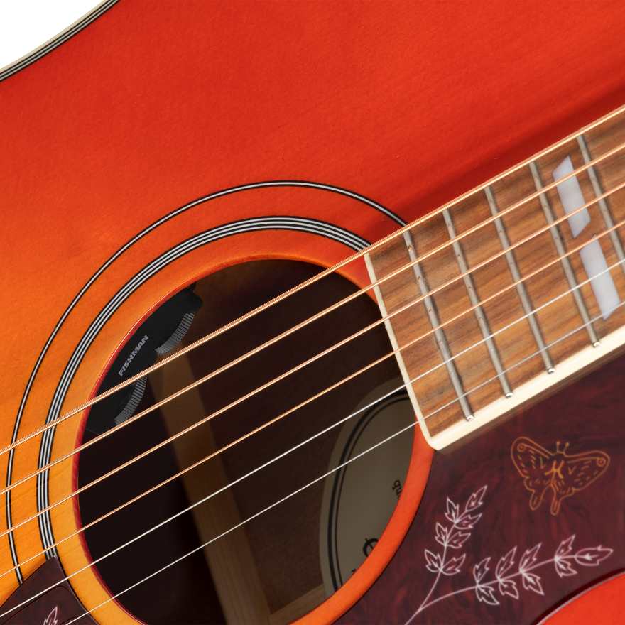 Epiphone Hummingbird Studio, Faded Cherry Sunburst Acoustic Guitar Epiphone