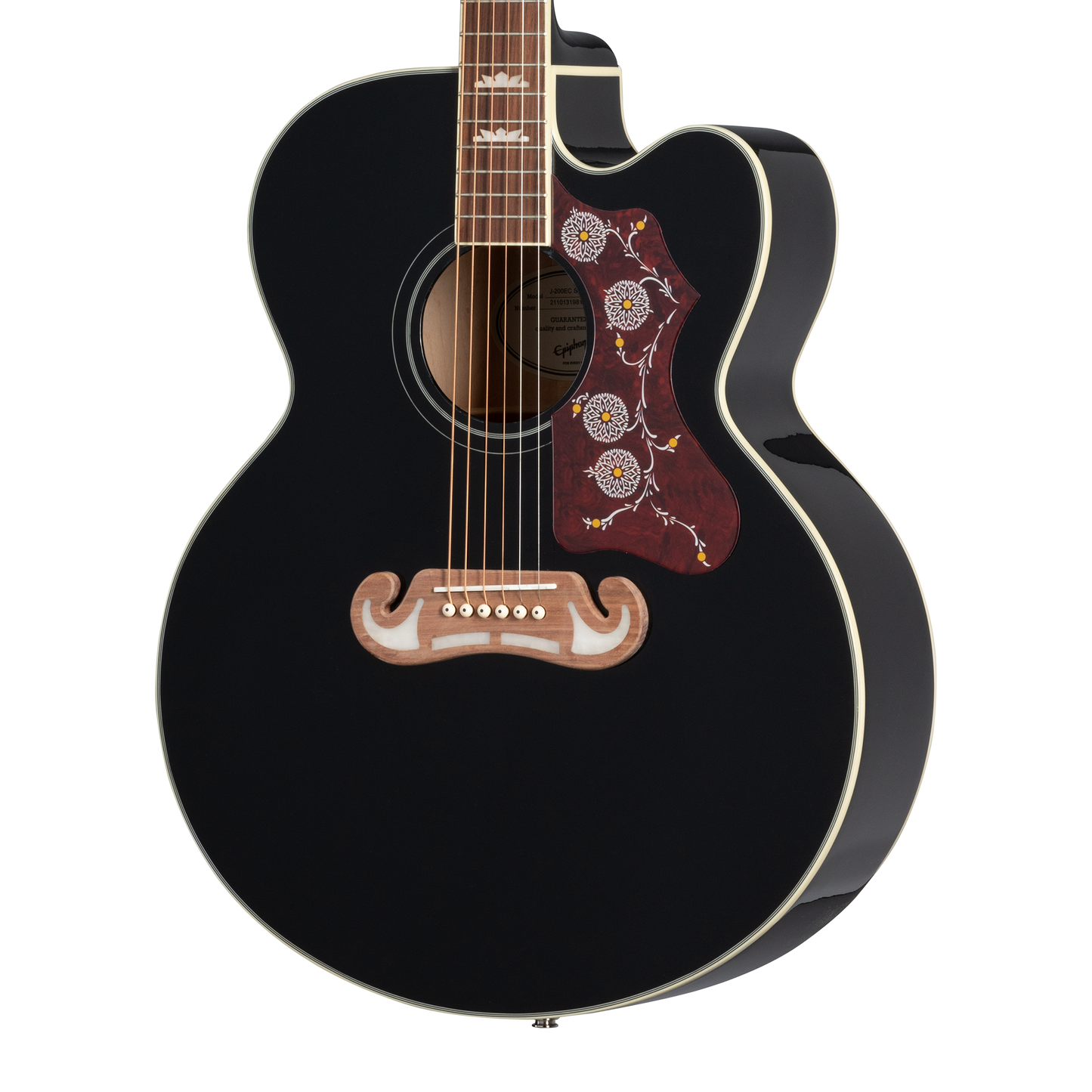 Epiphone J-200 EC Studio, Black Acoustic Guitar Epiphone