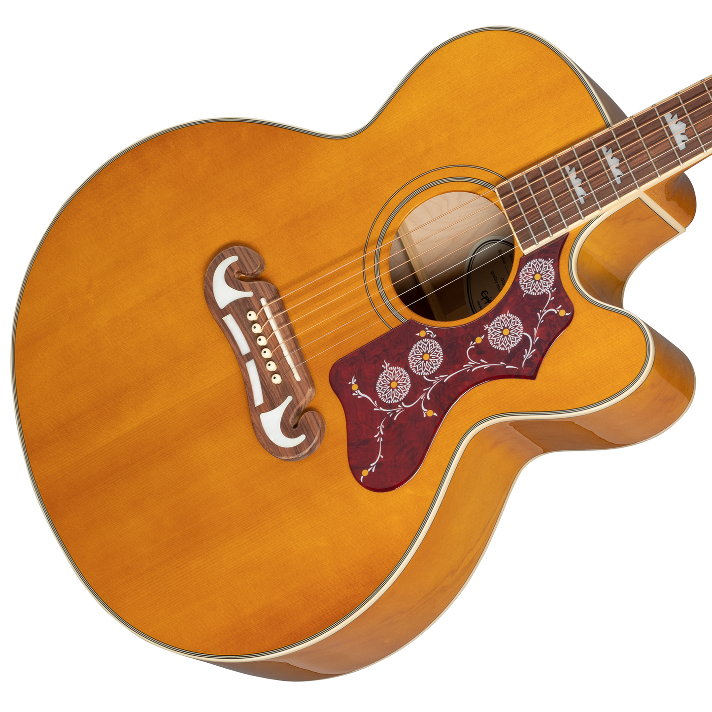 Epiphone J-200 EC Studio, Vintage Natural Acoustic Guitar Epiphone