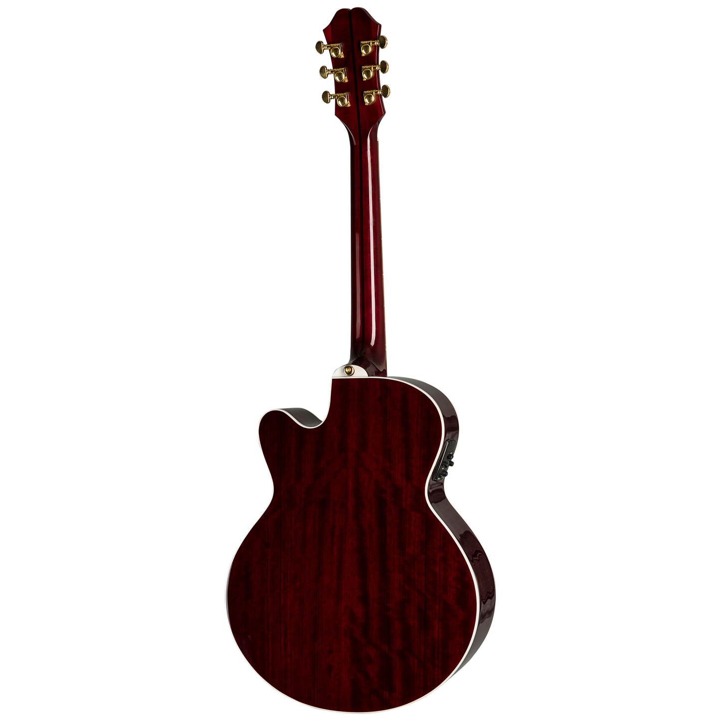 Epiphone J-200 EC Studio Parlor, Wine Red Acoustic Guitar Epiphone
