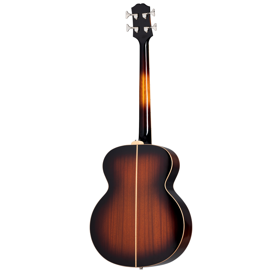 Epiphone El Capitan J-200 Studio Bass, Aged Vintage Sunburst Acoustic Bass Epiphone