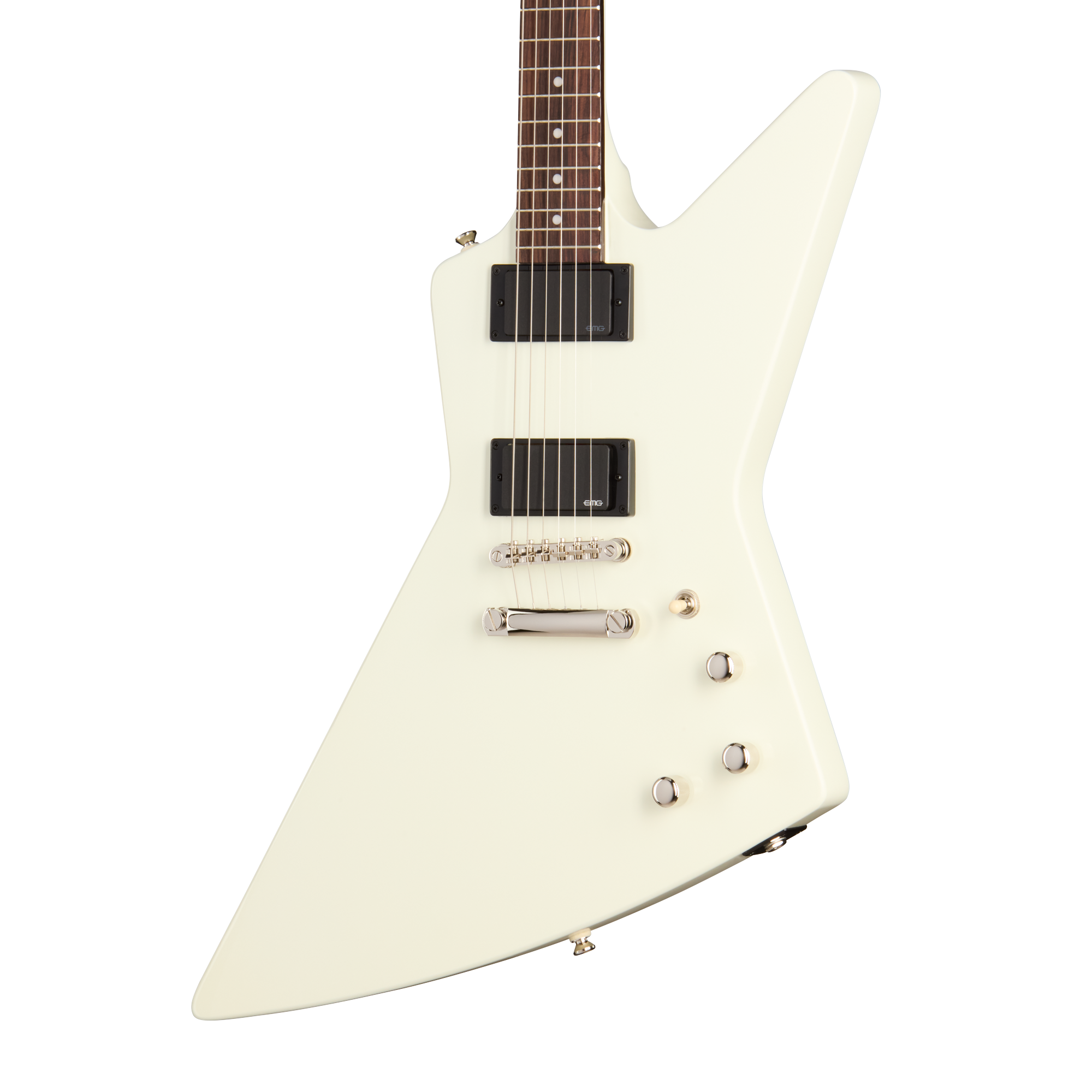 Epiphone Explorer 80s EMG, Classic White – Gibson