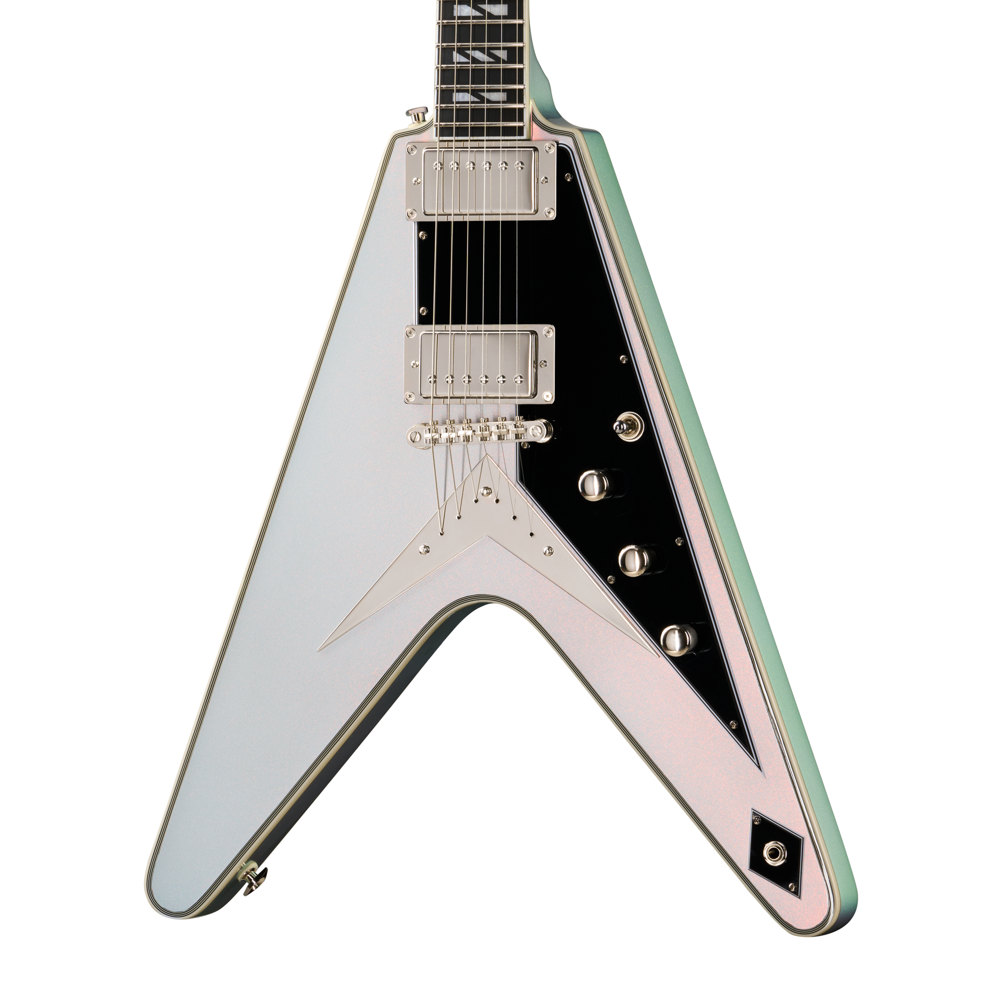 Epiphone Futura Flying V Custom, Quicksilver Shift – Gibson