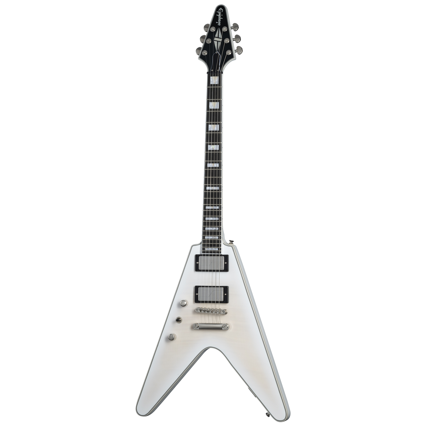 Epiphone Flying V Prophecy, Left-Handed, Aged White Tiger Burst, Exclusive Electric Guitar Epiphone