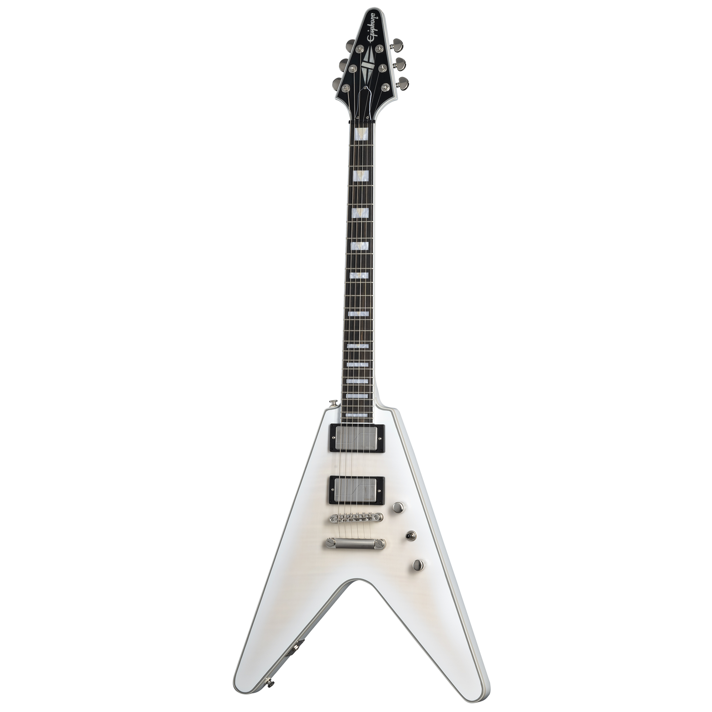 Epiphone Flying V Prophecy, Aged White Tiger Burst, Exclusive Electric Guitar Epiphone
