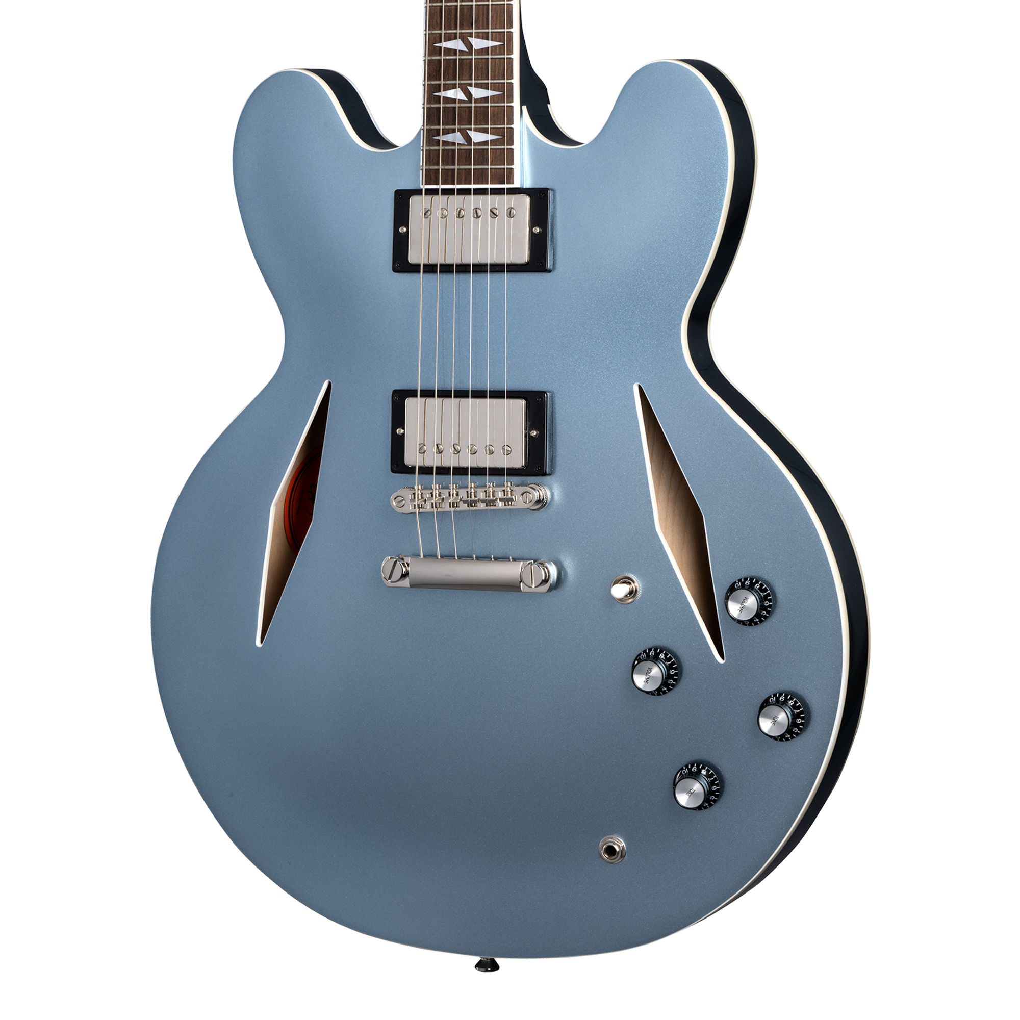 dave grohl guitar gear Epiphone Dave Grohl DG-335 Guitar, Pelham Blue