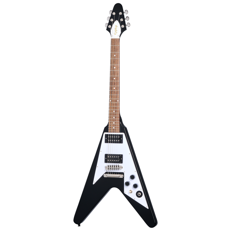 Epiphone Kirk Hammett 1979 Flying V, Ebony Electric Guitar Epiphone