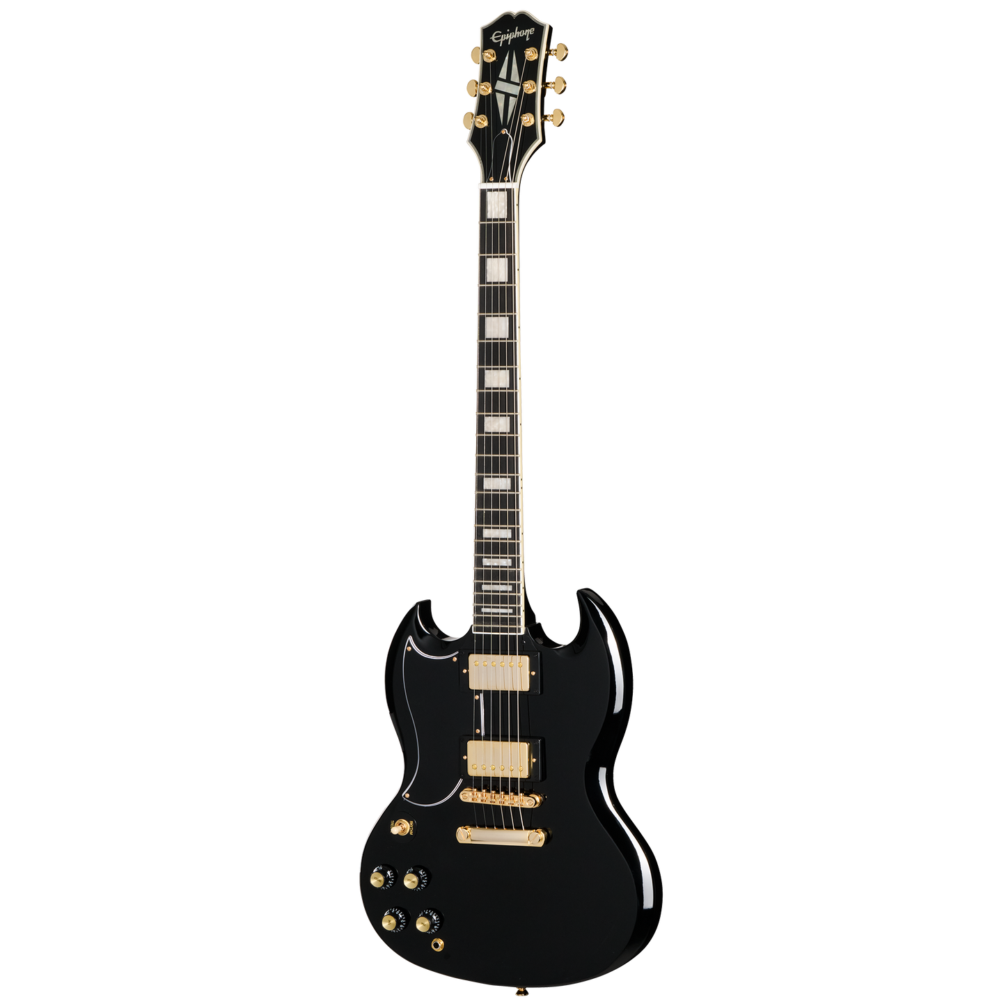 Epiphone SG Custom, Left-Handed, Ebony Electric Guitar Epiphone