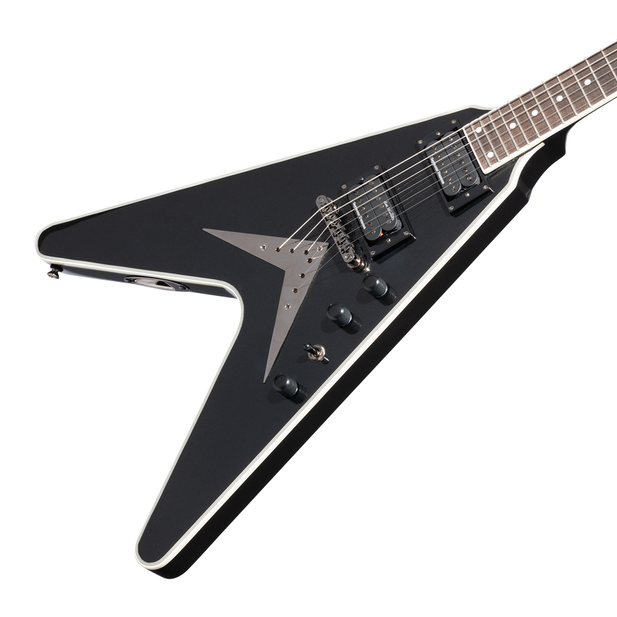 Epiphone Dave Mustaine Flying V Custom, Black Metallic Electric Guitar Epiphone