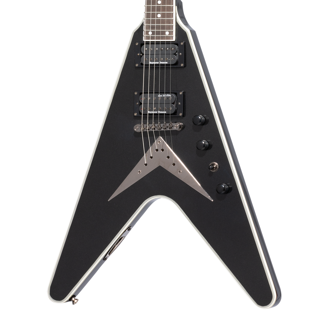 Epiphone Dave Mustaine Flying V Custom, Black Metallic Electric Guitar Epiphone
