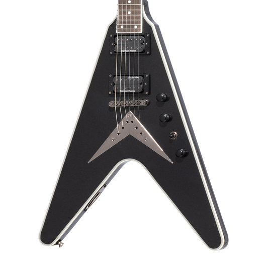 Epiphone Dave Mustaine Flying V Custom, Black Metallic Electric Guitar Epiphone