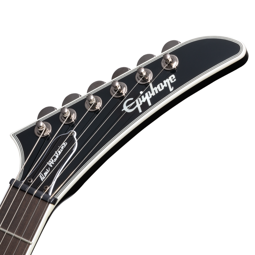 Epiphone Dave Mustaine Flying V Custom, Black Metallic Electric Guitar Epiphone