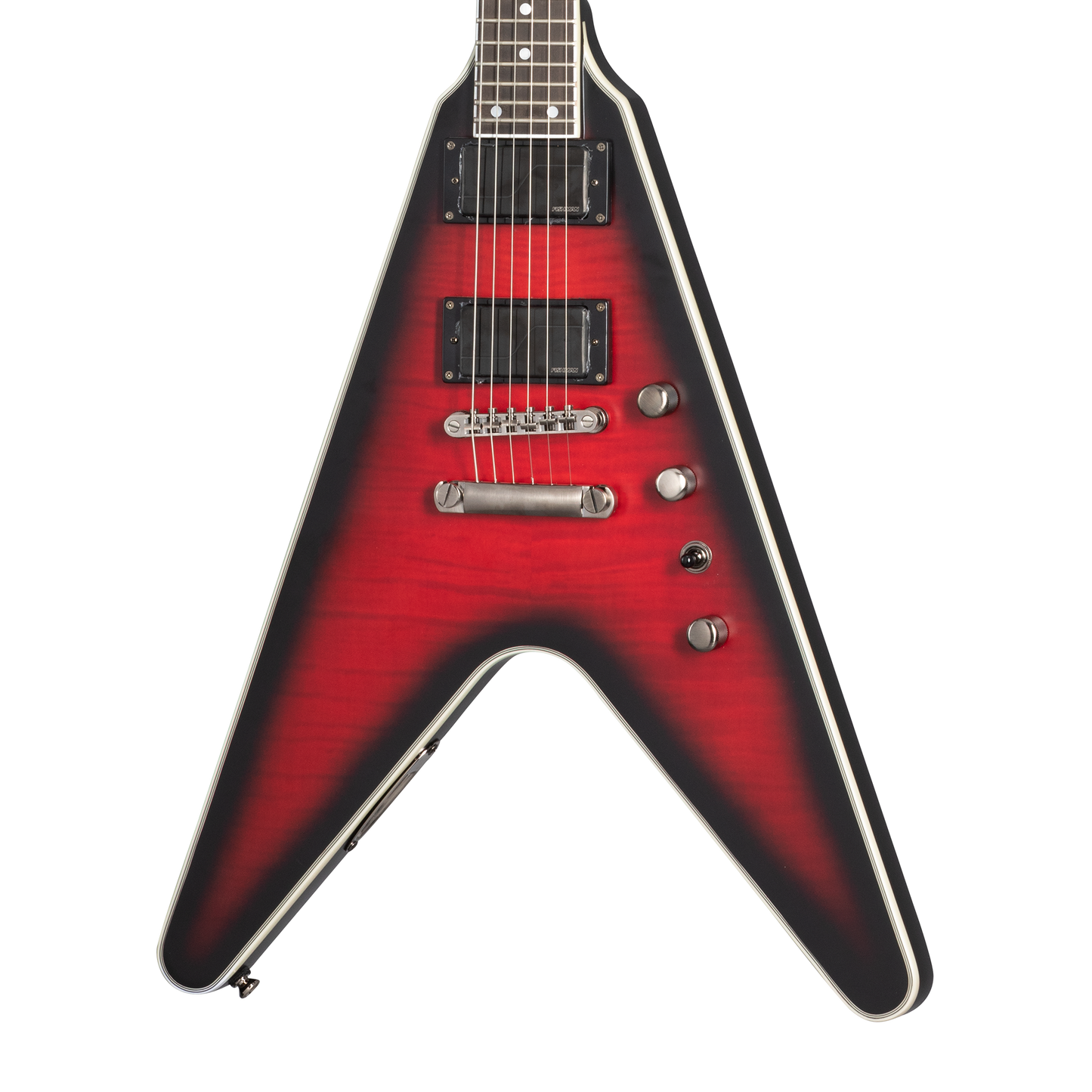 Epiphone Dave Mustaine Flying V Prophecy, Aged Dark Red Burst Electric Guitar Epiphone