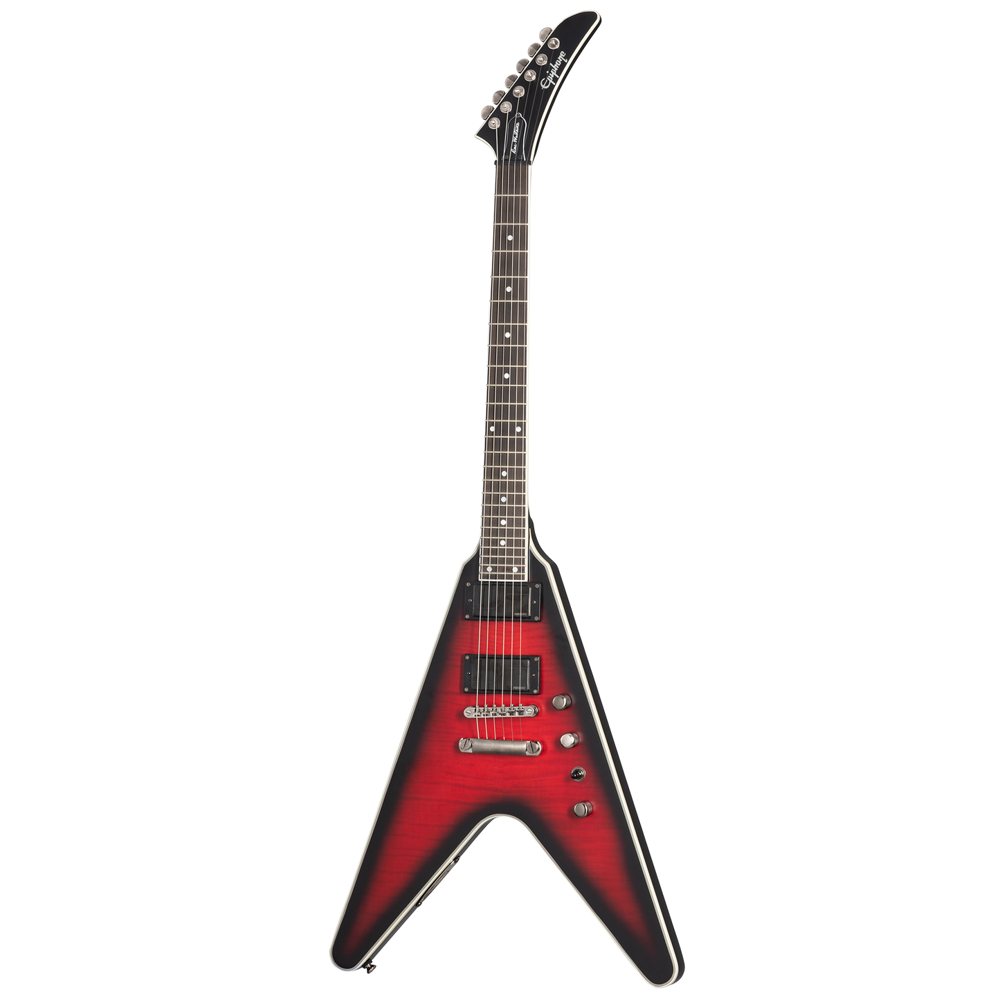 Epiphone Dave Mustaine Flying V Prophecy, Aged Dark Red Burst Electric Guitar Epiphone