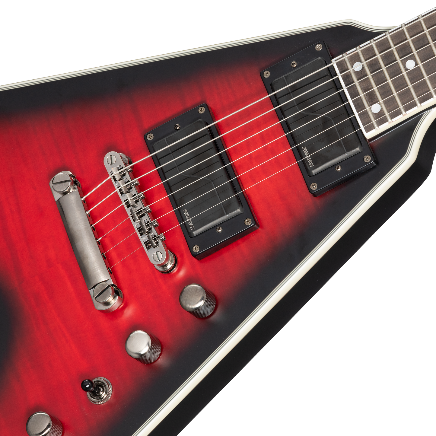 Epiphone Dave Mustaine Flying V Prophecy, Aged Dark Red Burst Electric Guitar Epiphone