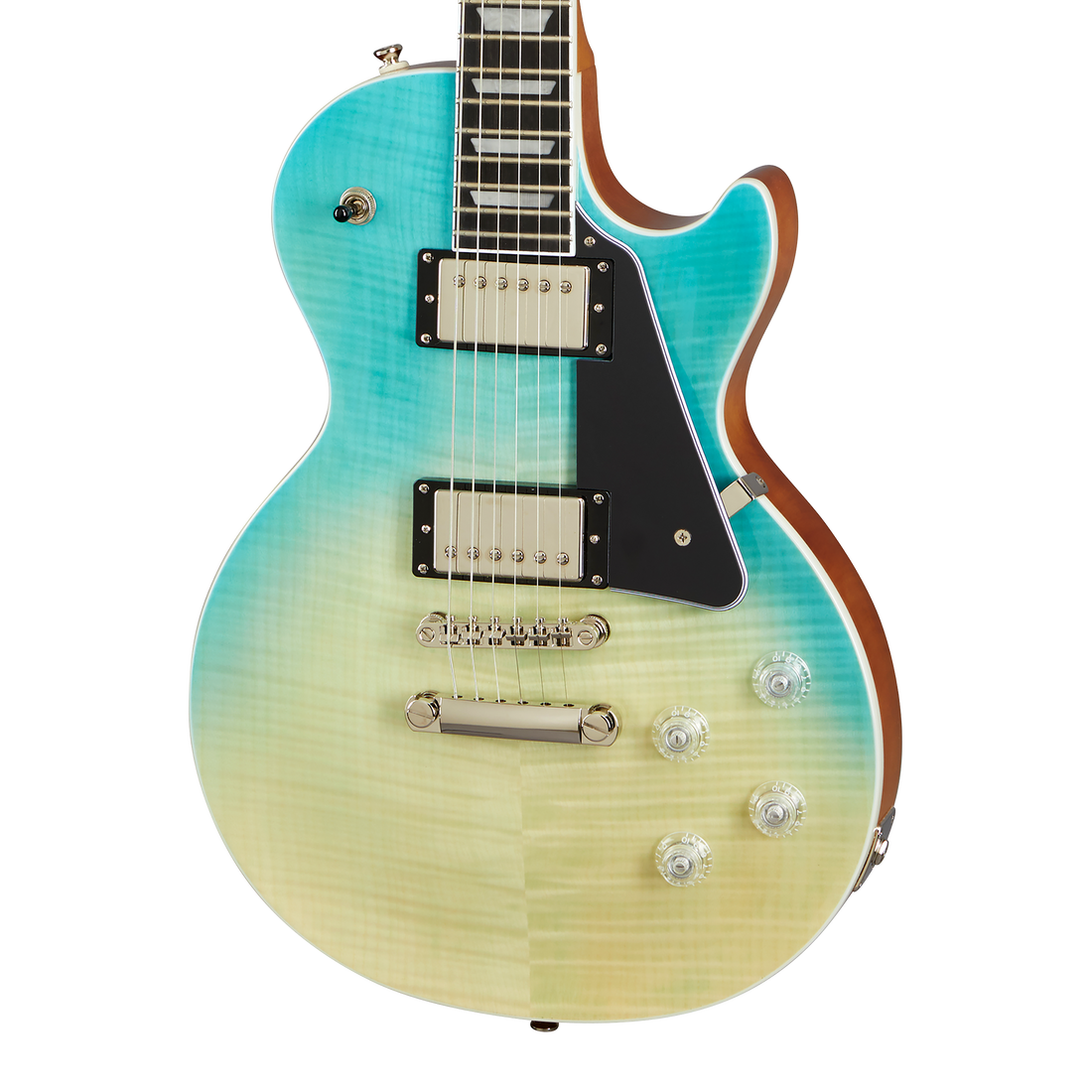 Epiphone Les Paul Modern Figured, Caribbean Blue Fade Electric Guitar Epiphone