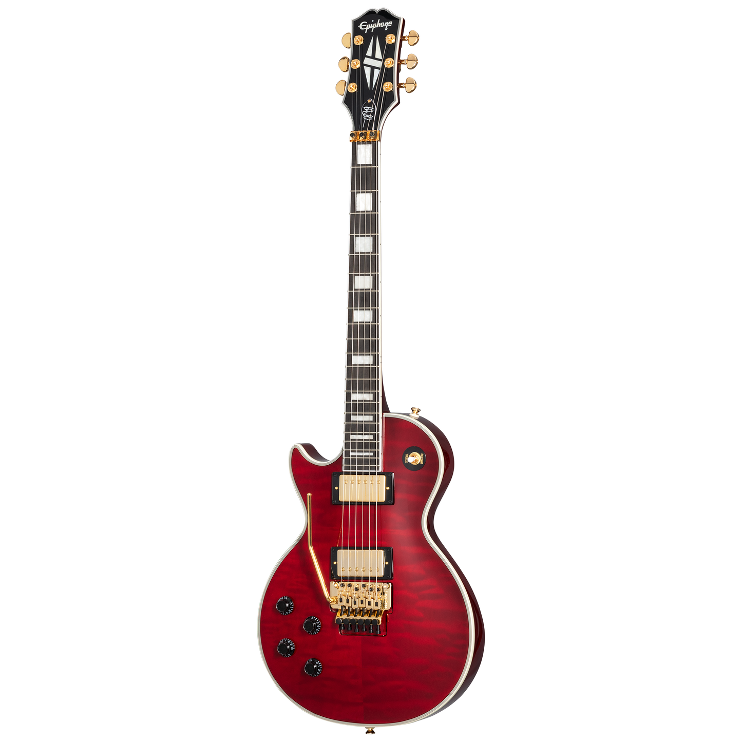 Epiphone Alex Lifeson Les Paul Custom Axcess, Left-Handed, Ruby Electric Guitar Epiphone