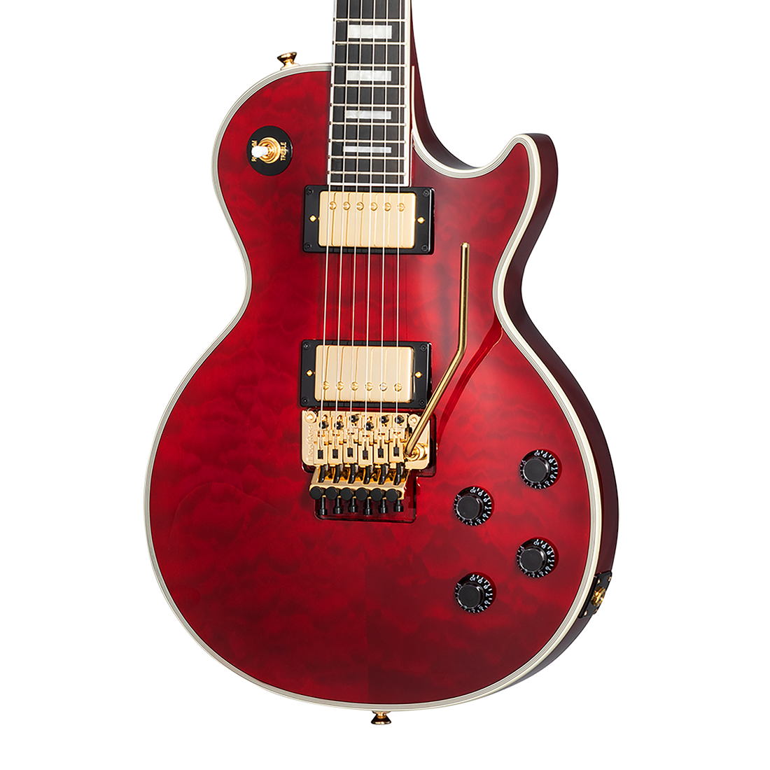 Epiphone Alex Lifeson Les Paul Custom Axcess, Ruby Electric Guitar Epiphone