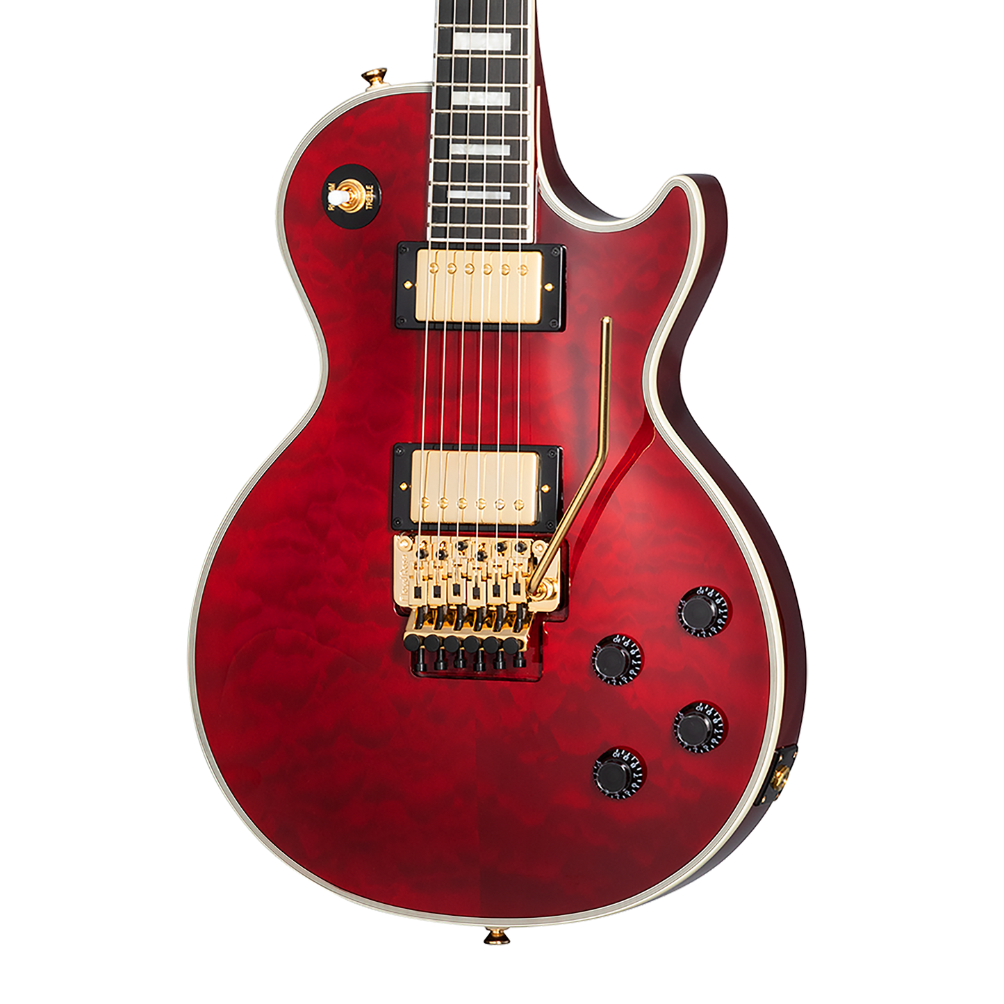 Epiphone Alex Lifeson Les Paul Custom Axcess, Ruby Electric Guitar Epiphone