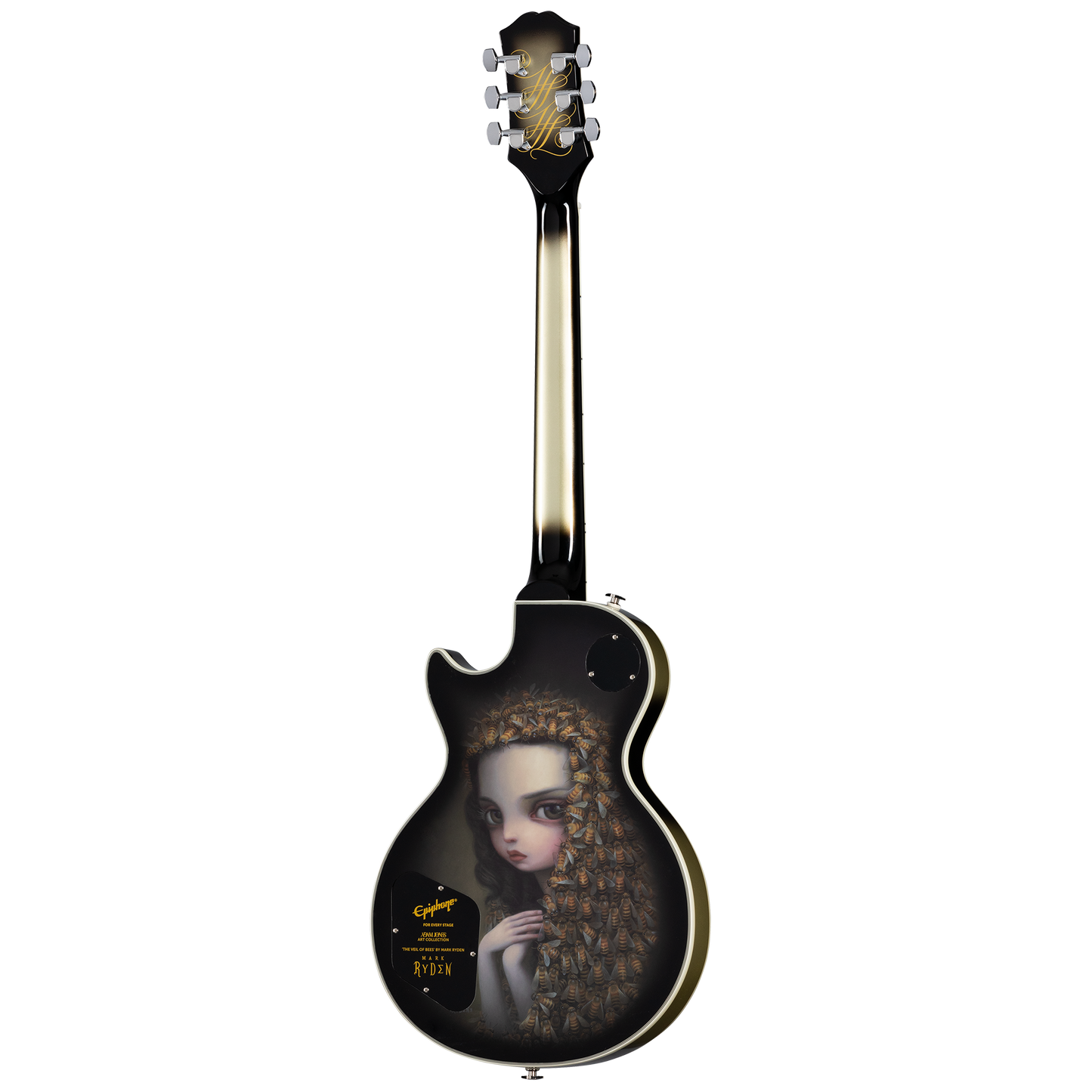 Epiphone Adam Jones Les Paul Custom Art Collection: Mark Ryden’s “The Veil of Bees", Antique Silverburst Electric Guitar Epiphone