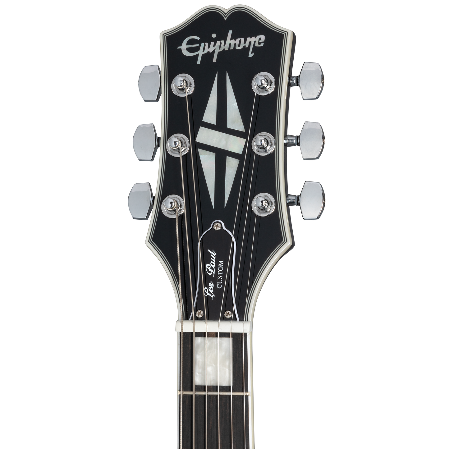 Epiphone Adam Jones Les Paul Custom Art Collection: Korin Faught’s “Sensation”, Antique Silverburst Electric Guitar Epiphone