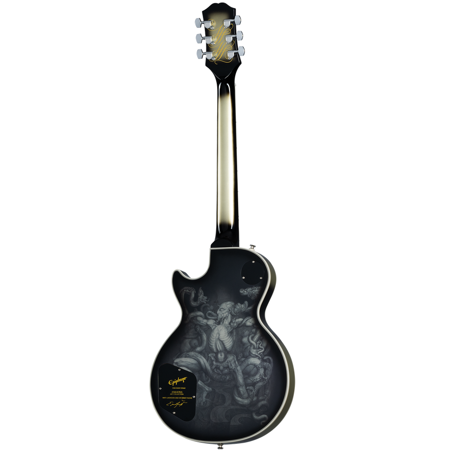Epiphone Adam Jones Les Paul Custom Art Collection: Ernst Fuchs’ “ANTI-LAOKOON 1965”, Antique Silverburst Electric Guitar Epiphone