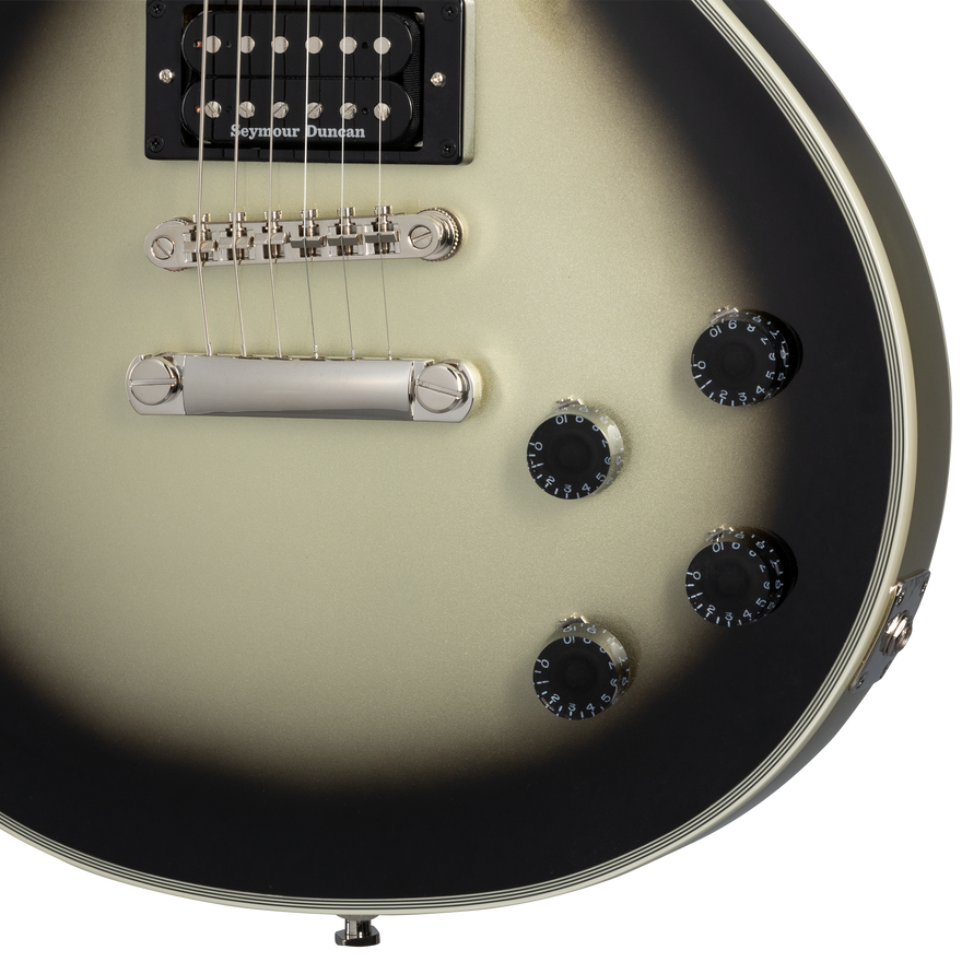 Epiphone Adam Jones Les Paul Custom Art Collection: Ernst Fuchs’ “ANTI-LAOKOON 1965”, Antique Silverburst Electric Guitar Epiphone