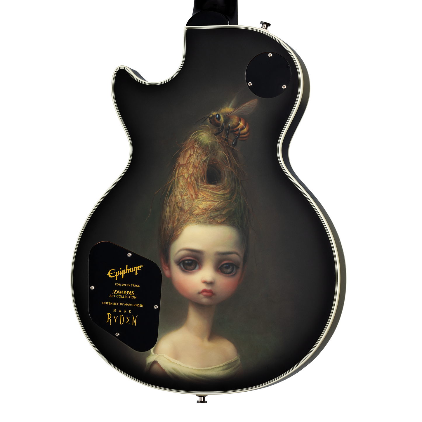 Epiphone Adam Jones Les Paul Custom Art Collection: Mark Ryden’s “Queen Bee” , Antique Silverburst Electric Guitar Epiphone