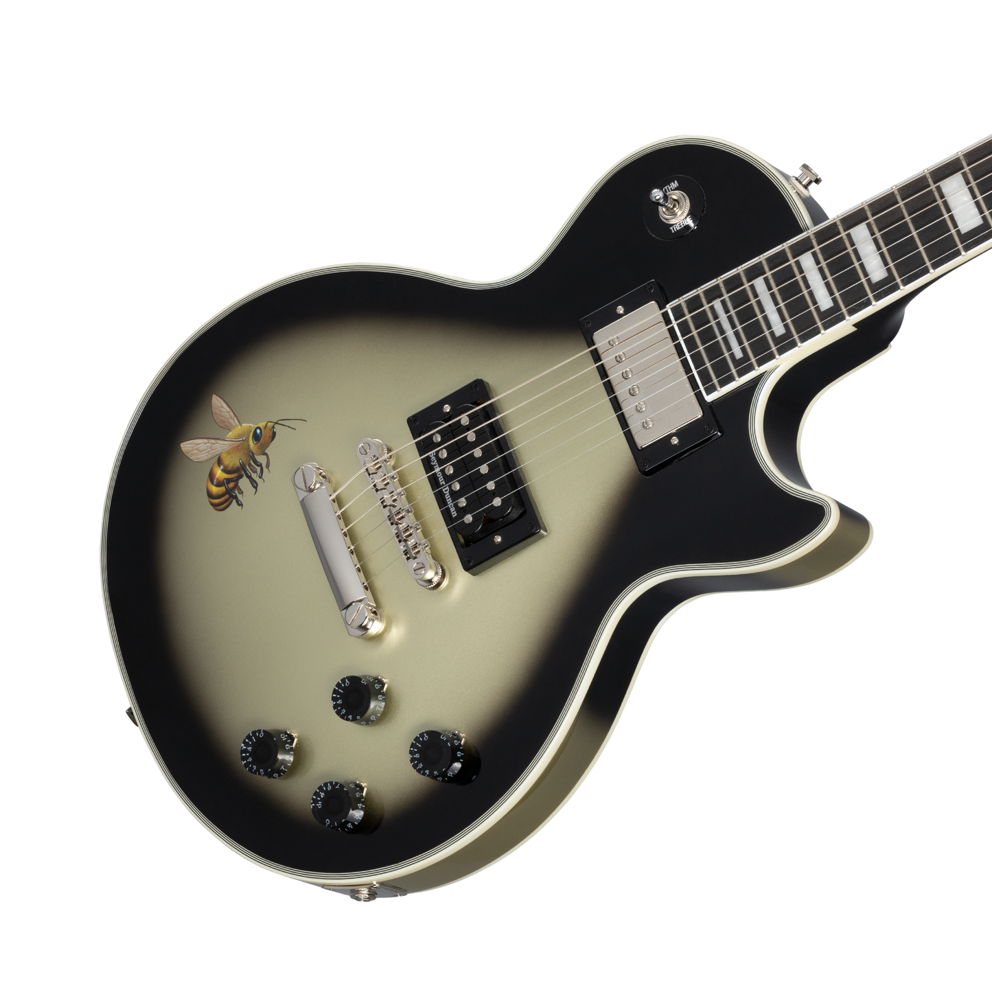 Epiphone Adam Jones Les Paul Custom Art Collection: Mark Ryden’s “Queen Bee” , Antique Silverburst Electric Guitar Epiphone