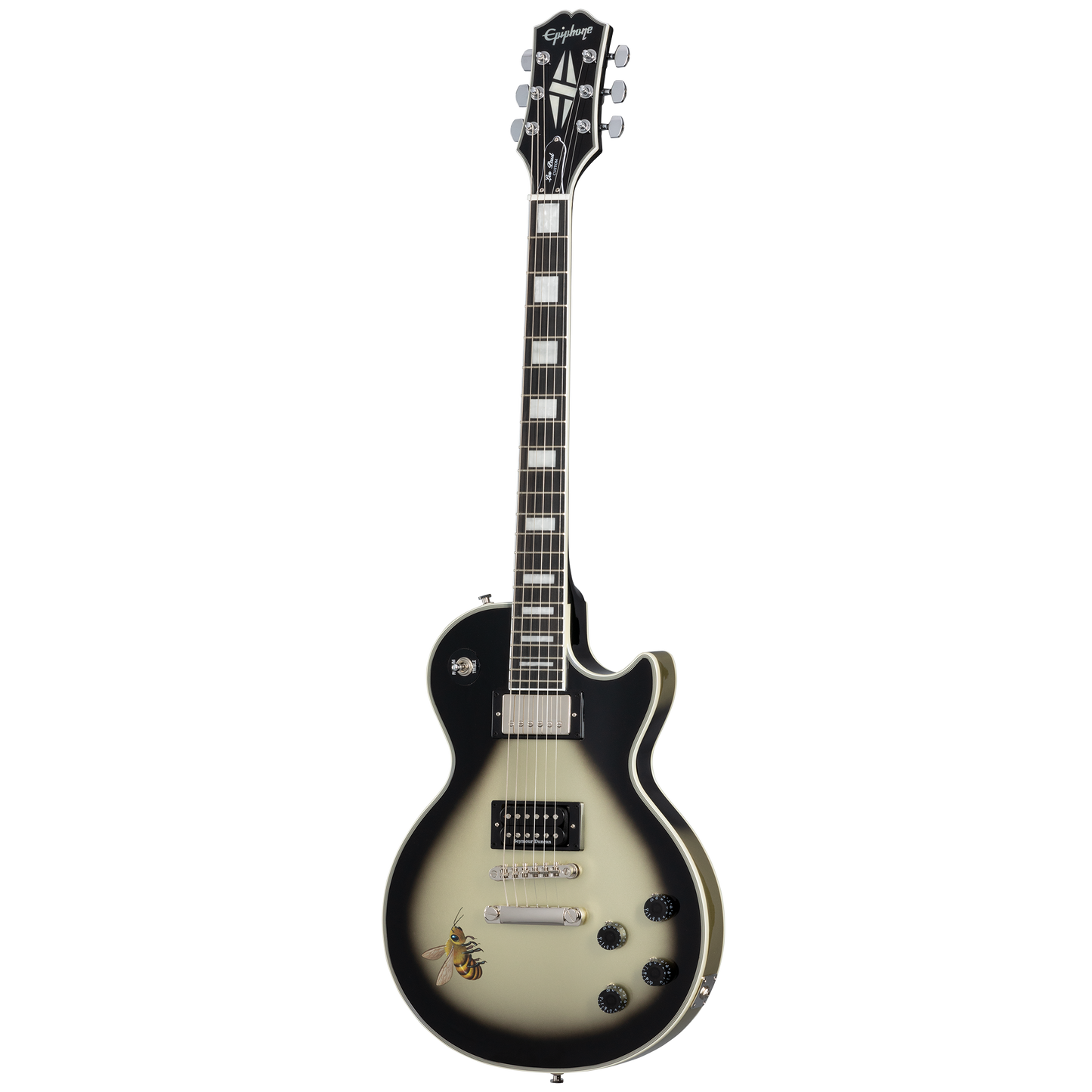 Epiphone Adam Jones Les Paul Custom Art Collection: Mark Ryden’s “Queen Bee” , Antique Silverburst Electric Guitar Epiphone