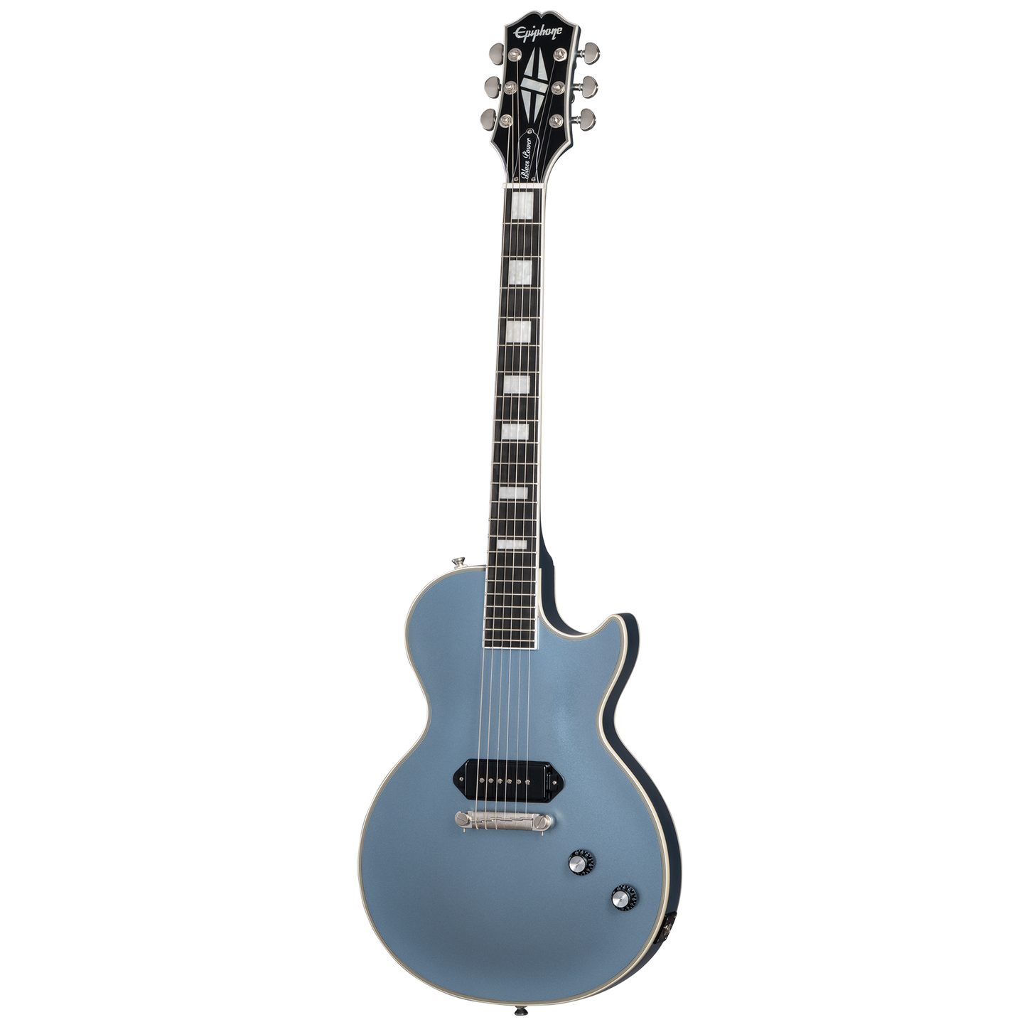 Epiphone Jared James Nichols "Blues Power" Les Paul Custom, Aged Pelham Blue Electric Guitar Epiphone